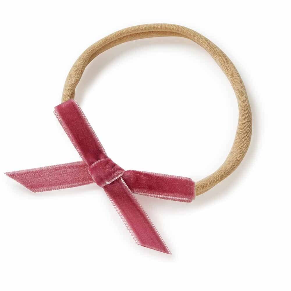 Snuggle Hunny - Mauve Velvet Bow