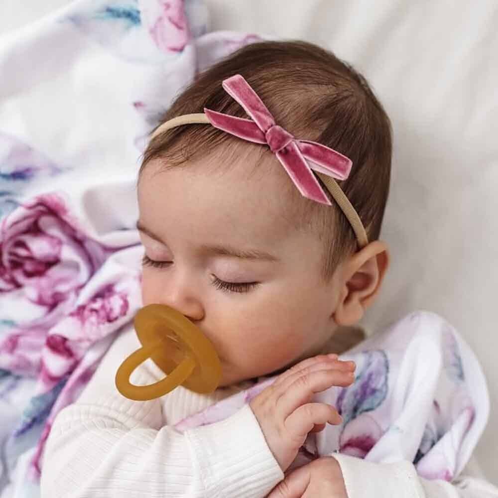 Snuggle Hunny - Mauve Velvet Bow - Image 2
